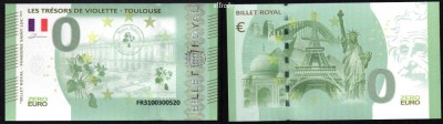 FRANTA 2023 0 EURO SOUVENIR, Billet Royal, Toulouse, UNC foto