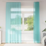 Gossi perdele voile cu bucle 2 buc turcoaz 140x225 cm