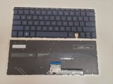 Tastatura Laptop, HP, Spectre x360 14-EF, TPN-C155, iluminata, albastra, layout US