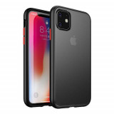 Husa Telefon Silicon+Plastic Apple iPhone 11 Pro Max 6.5 Colored Buttons Black