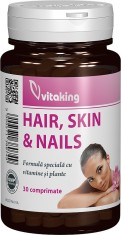 Supliment natural pentru par piele si unghii, 30 comprimate, Vitaking
