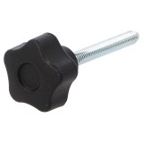 Buton de Reglare M5 25mm Negru