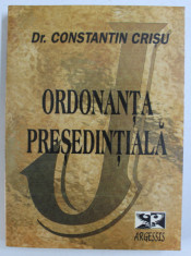ORDONANTA PRESEDINTIALA ED. a - II - a de CONST. CRISU foto