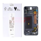 LCD+Touchscreen cu Rama Samsung Galaxy S10e / G970 PRISM BLACK Original Service Pack