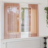 Gossi perdele voile cu bucle 2 buc terracota 140x175 cm