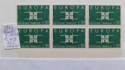 1964-Franta-Europa-Bl6-Mi=1451-MNH foto