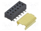 Conector SAMTEC şiruri pini mamă 12 pini 1,27mm gold flash SMT soclu