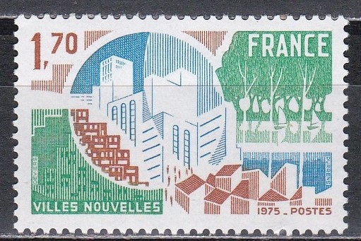 Franta 1975 - Orașe Noi, MNH