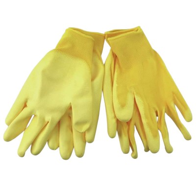 Set 2 perechi manusi de lucru, WZ, tricot fin, marimea 9, galben, poliester, 253202 foto