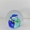Glob cristal (press-papier) hand made - UNICAT 2 - semnat Cees van Olst - Olanda