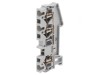 Terminal &Icirc;mbinare Șine 0.08-4mm2 1 Pistă 3 Borne Gri