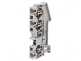 Terminal &Icirc;mbinare Șine 0.08-4mm2 1 Pistă 3 Borne Gri
