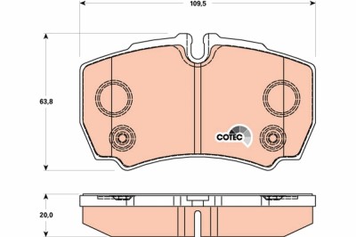 TRW GDB1901 COTEC set placute frana,frana disc foto