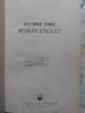 DICTIONAR TEHNIC ROMAN-ENGLEZ (160.000 TERMENI)-COORDONATOR: LEON LEVITKI