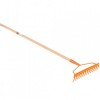 Grebla cu 12 dinti si coada lemn 130 cm, FLO