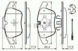 Set placute frana,frana disc PEUGEOT 407 SW (6E) (2004 - 2016) BOSCH 0 986 494 371