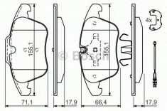 Set placute frana,frana disc PEUGEOT 508 (2010 - 2016) BOSCH 0 986 494 371 foto