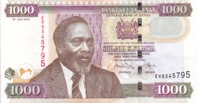 KENYA 1.000 shillingi 2010 VF+++!!! foto