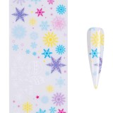 Cumpara ieftin Folie de Transfer Unghii LUXORISE, Winter Rainbow, LUXORISE Nail Art