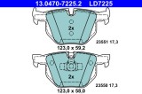 ATE 13.0470-7225.2 ATE Ceramic set placute frana,frana disc
