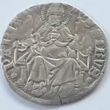 Italia 1 Grosso (denari) (1359-1378) Pavia argint Galeazzo ll Visconti Rar, Europa