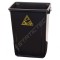 Coș de gunoi ESD 60L polipropilenă neagră 460x310x600mm