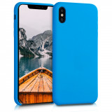 Husa pentru iPhone XS Max, Silicon, Albastru, 45909.157, Carcasa, Kwmobile