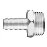 Conector pentru furtun 10 mm cu filet exterior 1/2 inch, alama nichelata