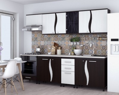 Bucatarie CIP3S - C2 Wenge + Alb foto