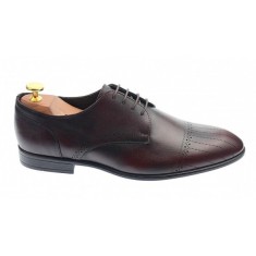 Pantofi barbati eleganti din piele naturala - Moel visiniu 702 Marimea 41