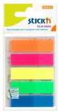 Stick Index Plastic Transparent Color 45 X 12 Mm, 5 X 25 File/set, Stick&quot;n - 5 Culori Neon