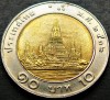 Moneda bimetalica 10 BAHT - THAILANDA, anul 1989 * cod 288 B, Asia