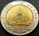 Moneda bimetalica 10 BAHT - THAILANDA, anul 1989 * cod 288 B, Asia