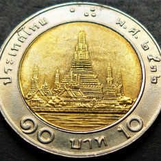 Moneda bimetalica 10 BAHT - THAILANDA, anul 1989 * cod 288 B