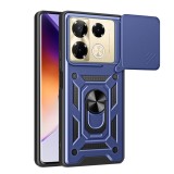 Husa pentru infinix note 40 pro 4g, slide si snap, camshield, blue