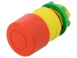 Comutator de Siguranță 22mm Roșu fără IP66
