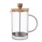 French press din Sticla Termorezistenta, Bambus si Inox, 1000 ml