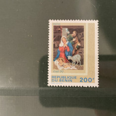 benin - serie timbre pictura religie craciun nestampilata MNH