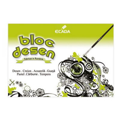 Bloc A3 pentru Desen ECADA, 15 File, 120g/m&amp;sup2;, Bloc de Desen, Bloc A3 pentru Desen foto