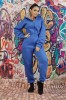 U859-4 Salopeta casual tip trening din material pufos si calduros, XL, XXL