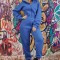 U859-4 Salopeta casual tip trening din material pufos si calduros