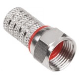 Conector F RG59 cupru dublu izolata, WTY0624, Oem