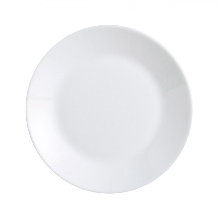 Farfurie Fructe Arcopal, Alb, Diametru 18 cm, Material Opalina, Utilizare Mașină de Spălat Vase și Cuptor cu Microunde
