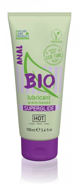Hot Bio Lubricant - Lubrifiant pe Bază de Apă Anal, 100 ml