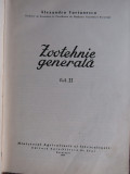 AL. FURTUNESCU - ZOOTEHNIE GENERALA 2 volume (1958, editie cartonata)