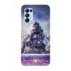 Husa compatibila cu Oppo A72, Viceversa, model Ghost Plasma Call of Duty, Silicon, TPU, Transparent, Carcasa