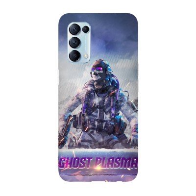 Husa compatibila cu Oppo A72, Viceversa, model Ghost Plasma Call of Duty, Silicon, TPU foto