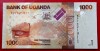 Uganda 1000 Shillings 2021 UNC Bancnota Ne流通 Bancnote Africa