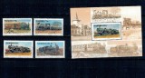 Namibia 1994 - Locomotive, cai ferate, trenuri, serie si colita neuzata