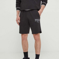 Puma pantaloni scurți SQUAD bărbați, culoarea negru 678975